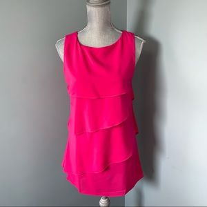 CBRL Tunic Layered tank top Blouse Y2K sleeveless size medium NWT pink shirt